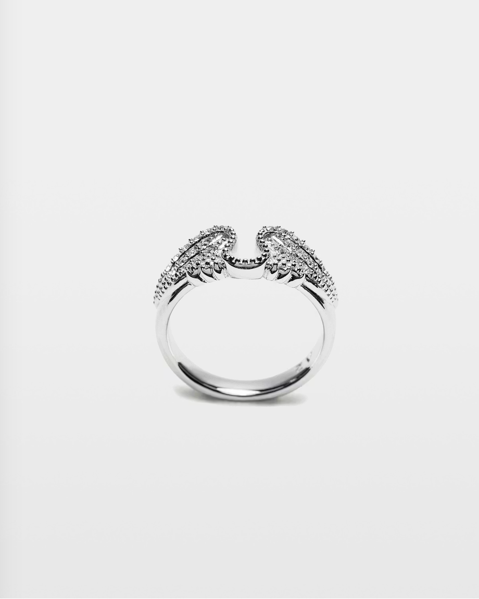 Bague Rock Argent — bague iCloth, vue 2