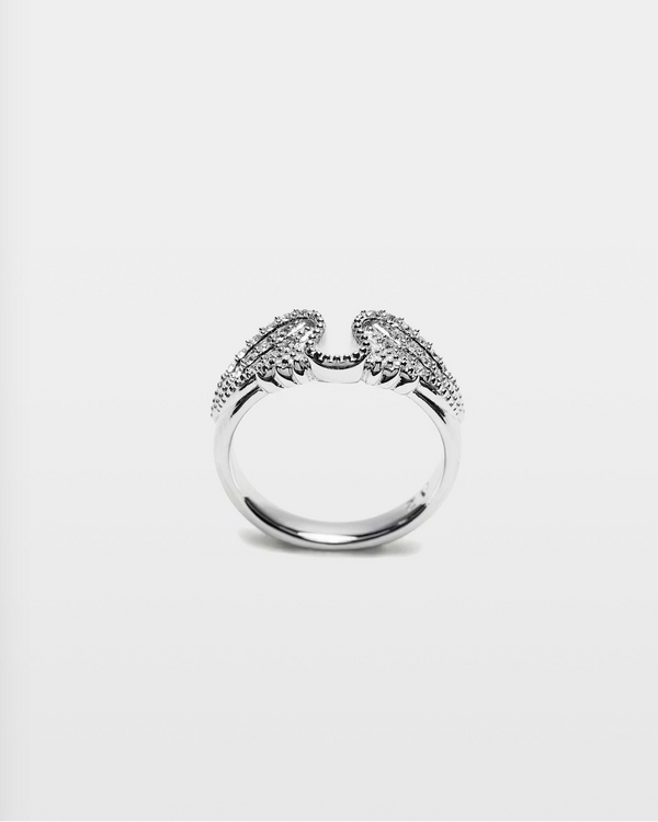 Bague Rock Argent — bague iCloth, vue 2