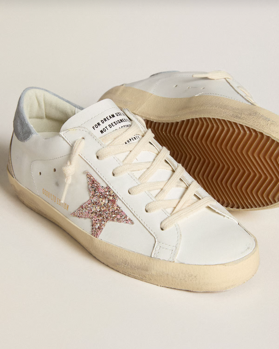 Super-Star Paillettes et Daim — sneakers iCloth, vue 3