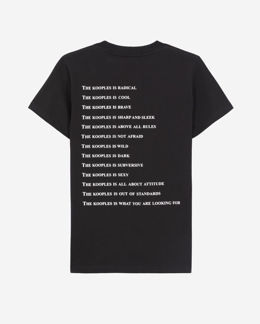T-shirt What Is Néon Noir — t-shirt iCloth, vue 3