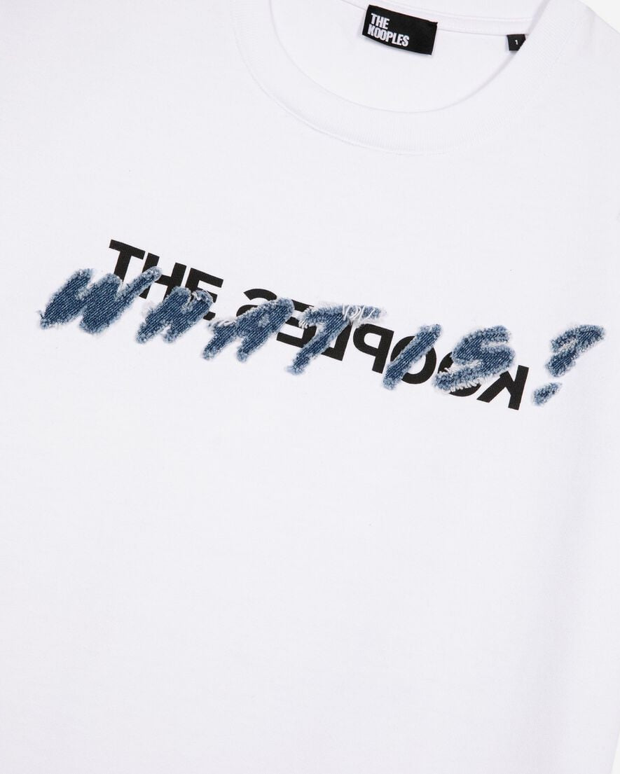 T-shirt What Is Blanc — t-shirt iCloth, vue 2