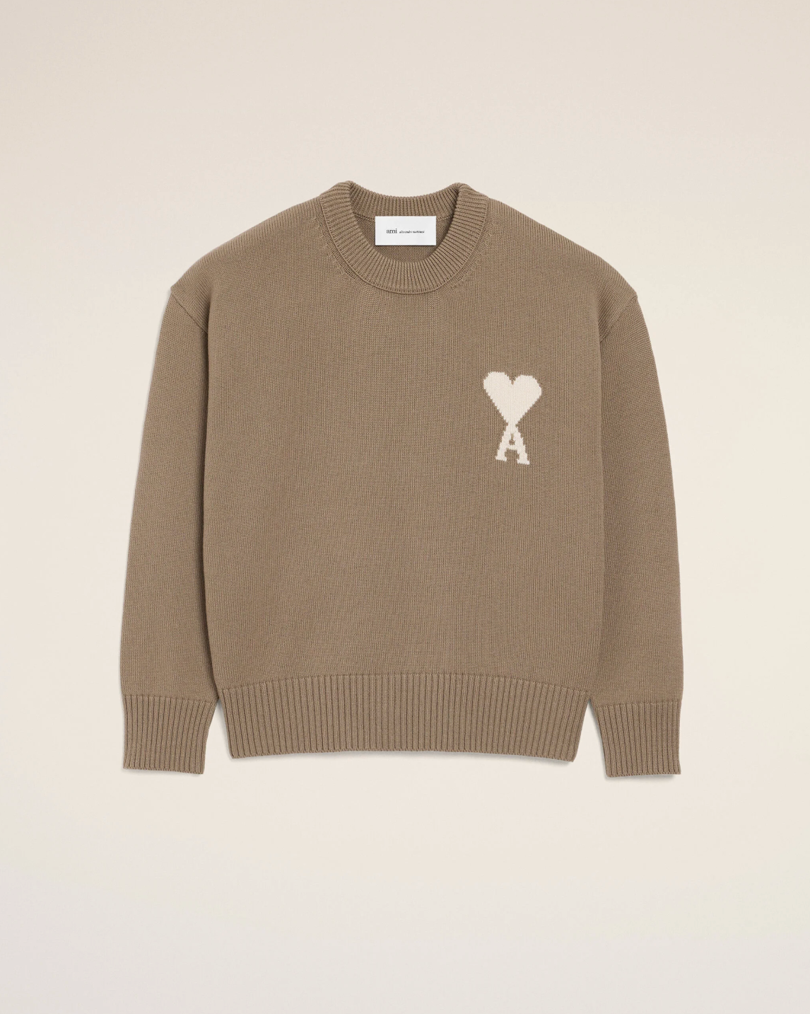 Pull Beige Col Rond AMI — pull iCloth