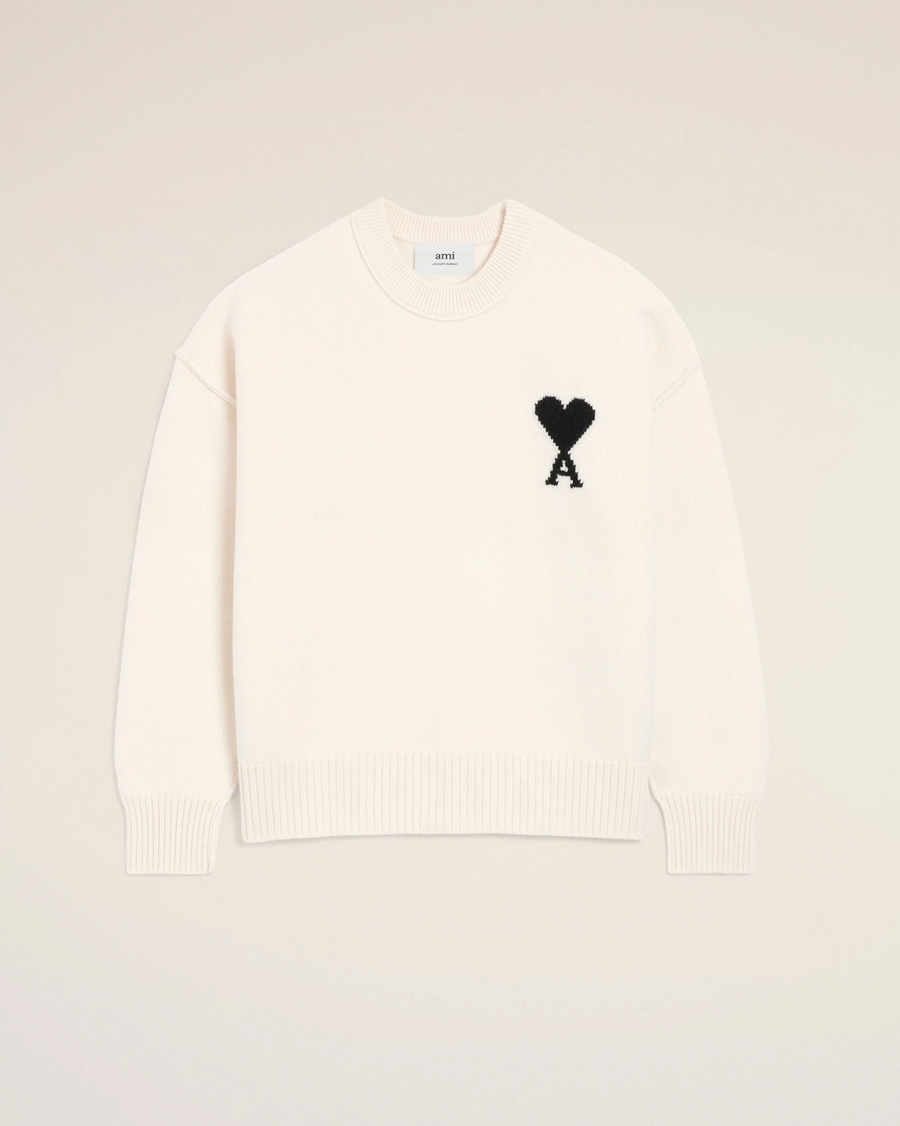 Pull Blanc Col Rond AMI Modèle 2 — pull iCloth, vue 2