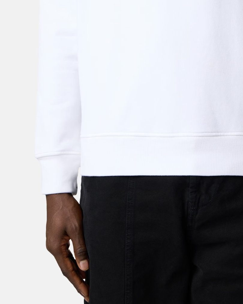 Pull Blanc Coton Stone — pull iCloth, vue 3