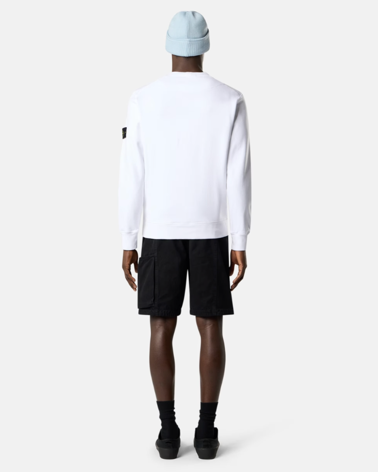 Pull Blanc Coton Stone — pull iCloth, vue 4