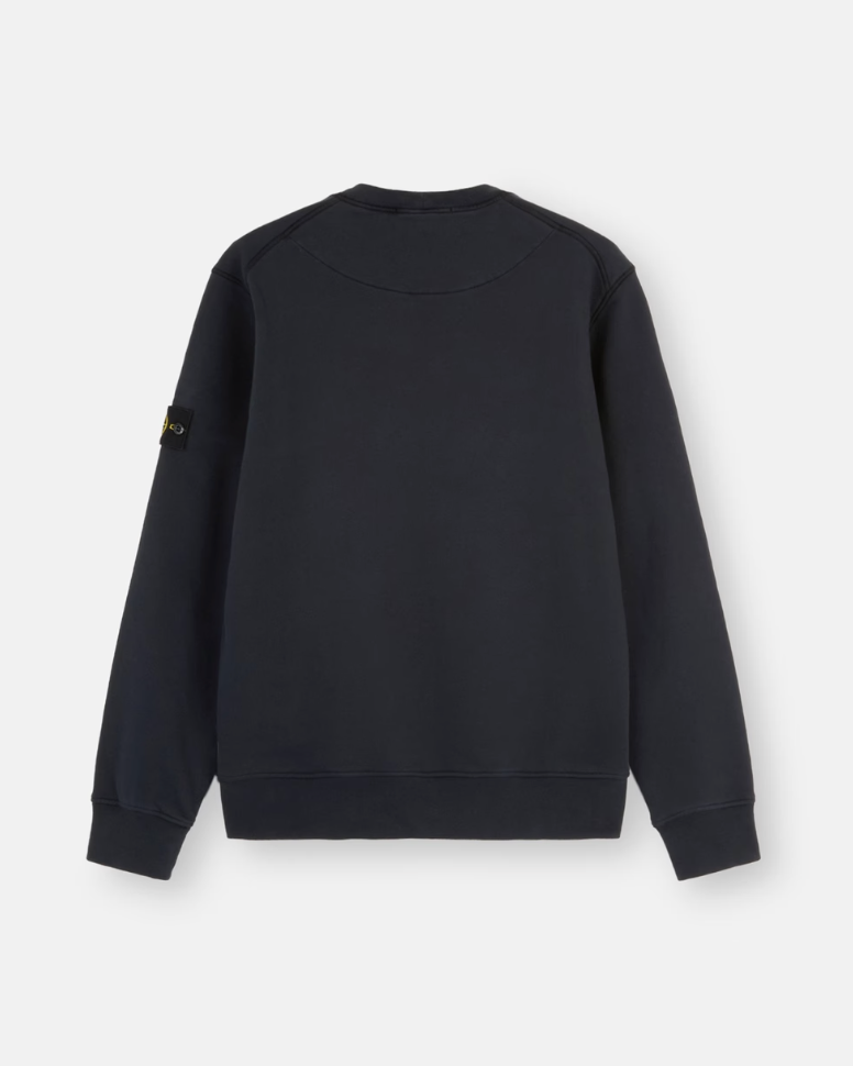 Pull Bleu Marine Coton Stone — pull iCloth, vue 5