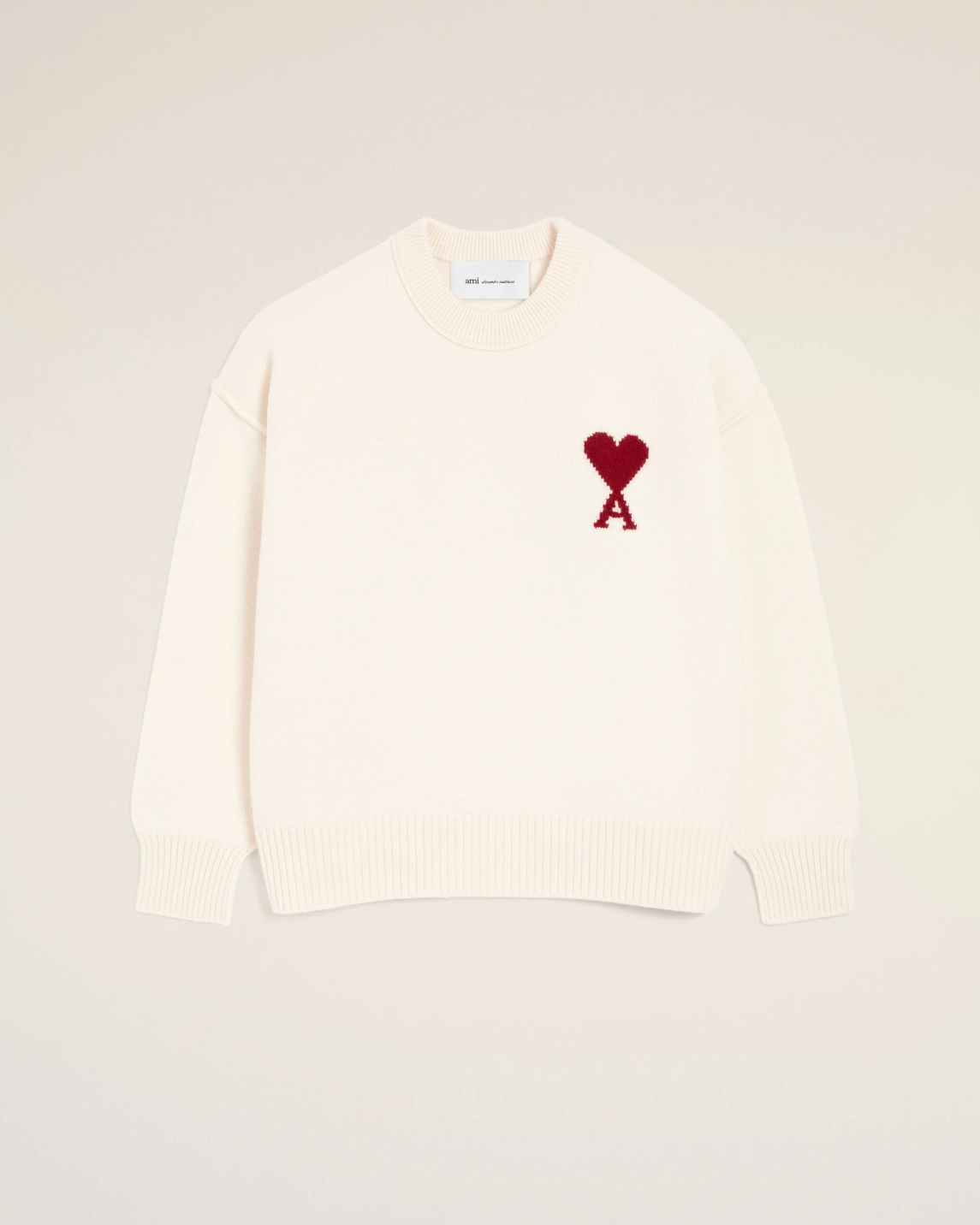 Pull Blanc Col Rond AMI Modèle 1 — pull iCloth