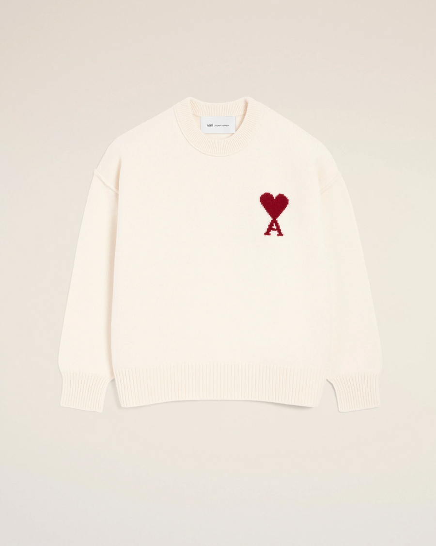 Pull Blanc Col Rond AMI Modèle 1 — pull iCloth