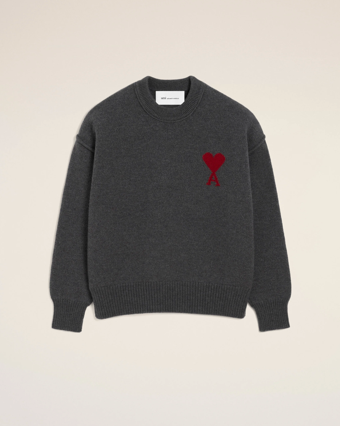 Pull Gris Col Rond AMI Modèle 2 — pull iCloth