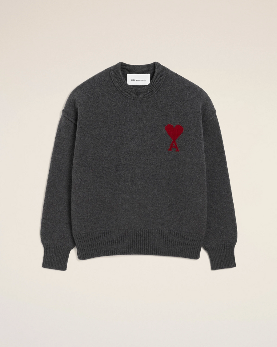 Pull Gris Col Rond AMI Modèle 2 — pull iCloth