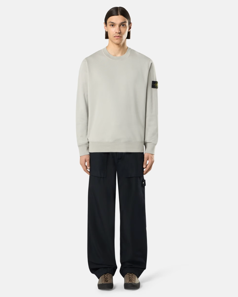 Pull Coton Gris Stone — pull iCloth, vue 2