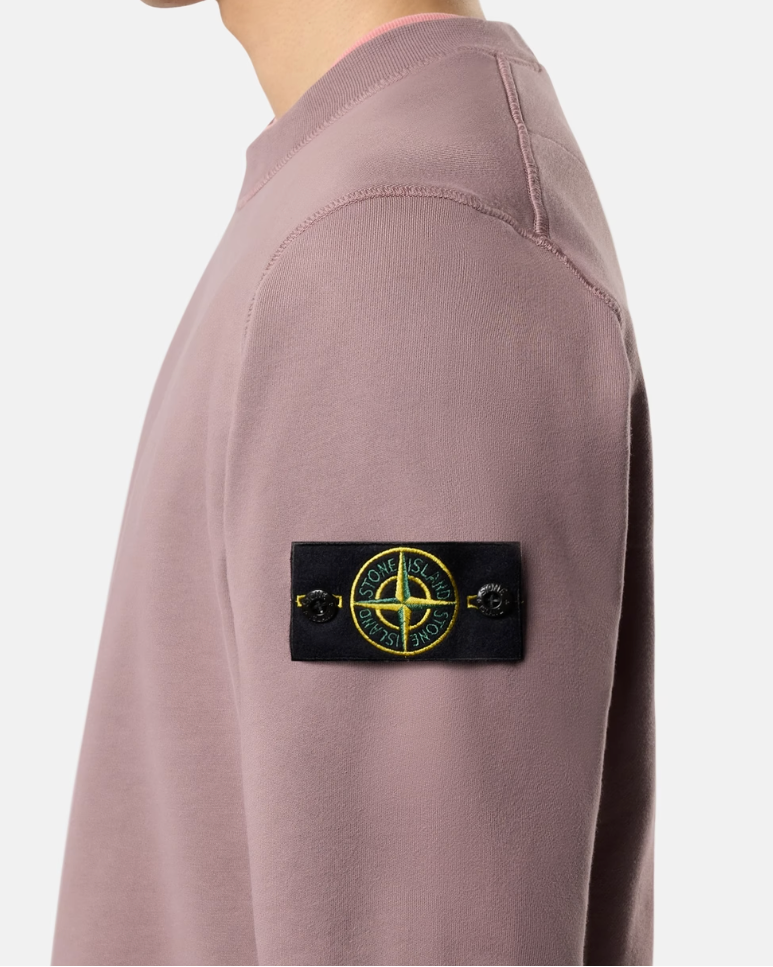 Pull Gris Violine Coton Stone — pull iCloth, vue 3