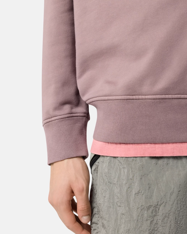 Pull Gris Violine Coton Stone — pull iCloth, vue 4