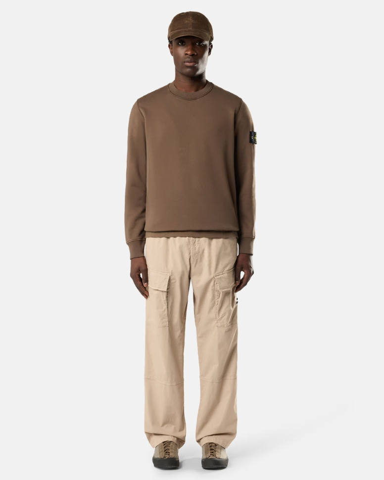 Pull Marron Coton Stone — pull iCloth, vue 2