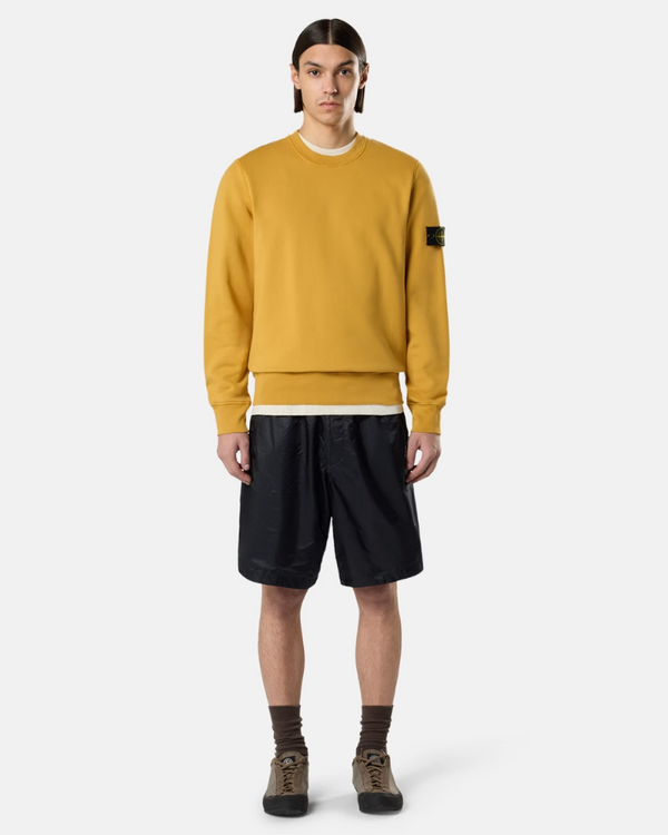 Pull Coton Moutarde Stone — pull iCloth, vue 2