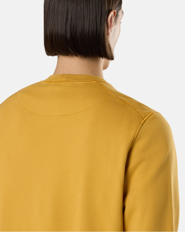 Pull Coton Moutarde Stone — pull iCloth, vue 4