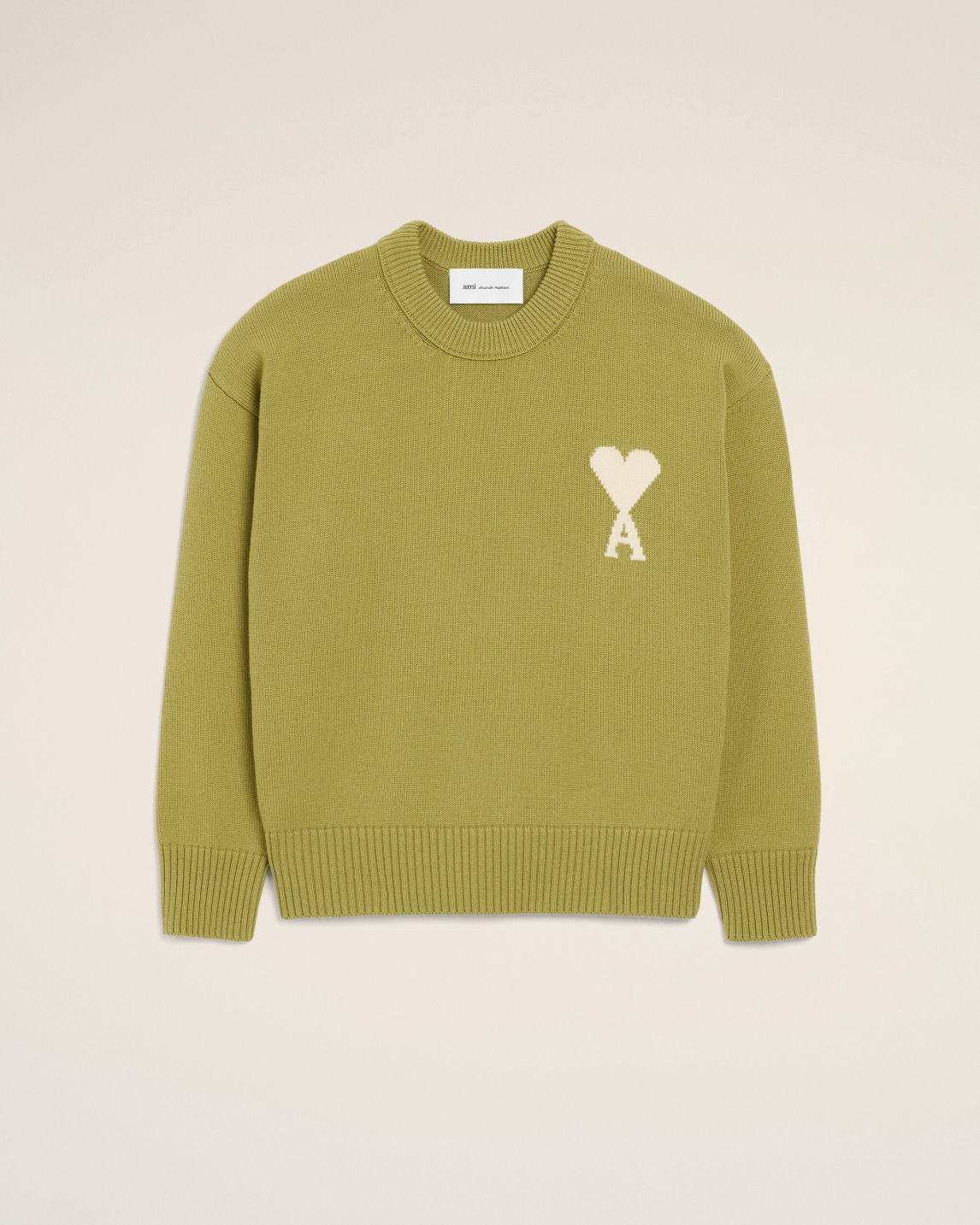 Pull Vert Col Rond AMI — pull iCloth