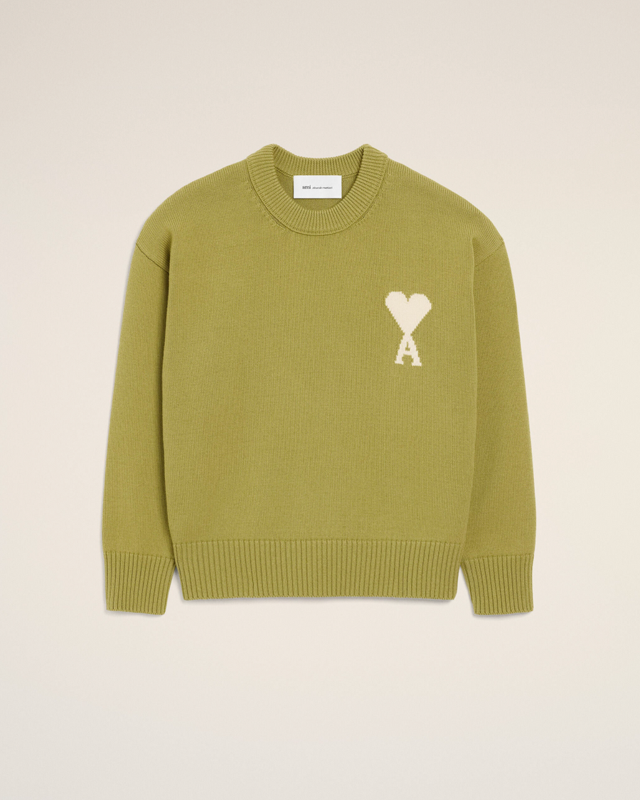 Pull Vert Col Rond AMI — pull iCloth