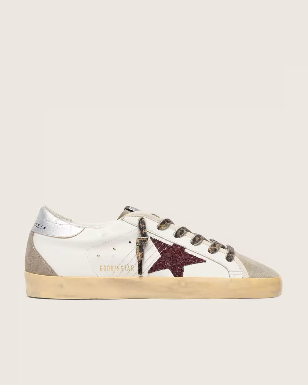 Super-Star Paillettes Bordeaux & Argenté — sneakers iCloth