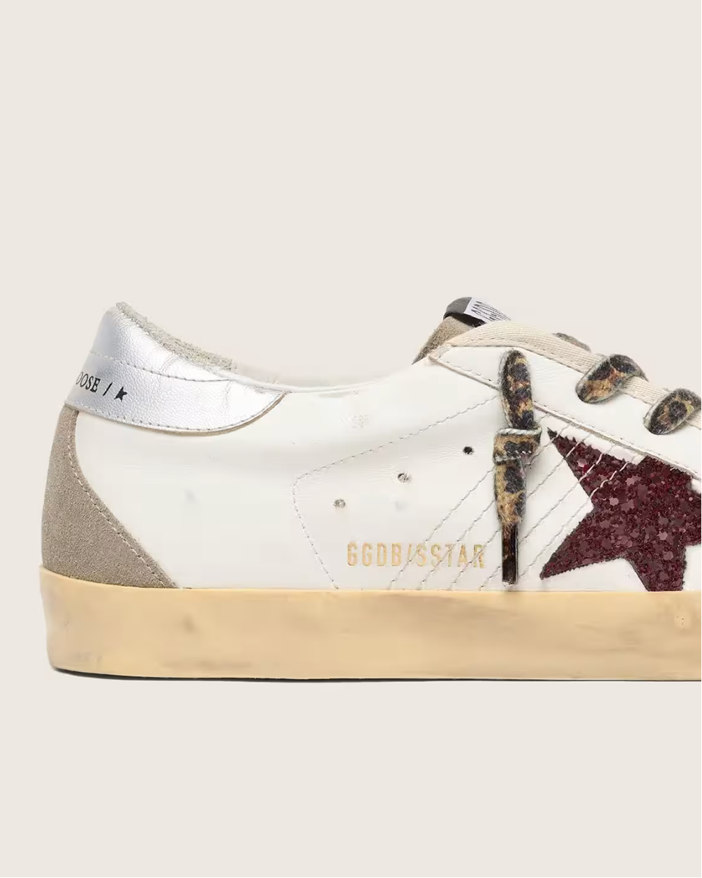 Super-Star Paillettes Bordeaux & Argenté — sneakers iCloth, vue 4