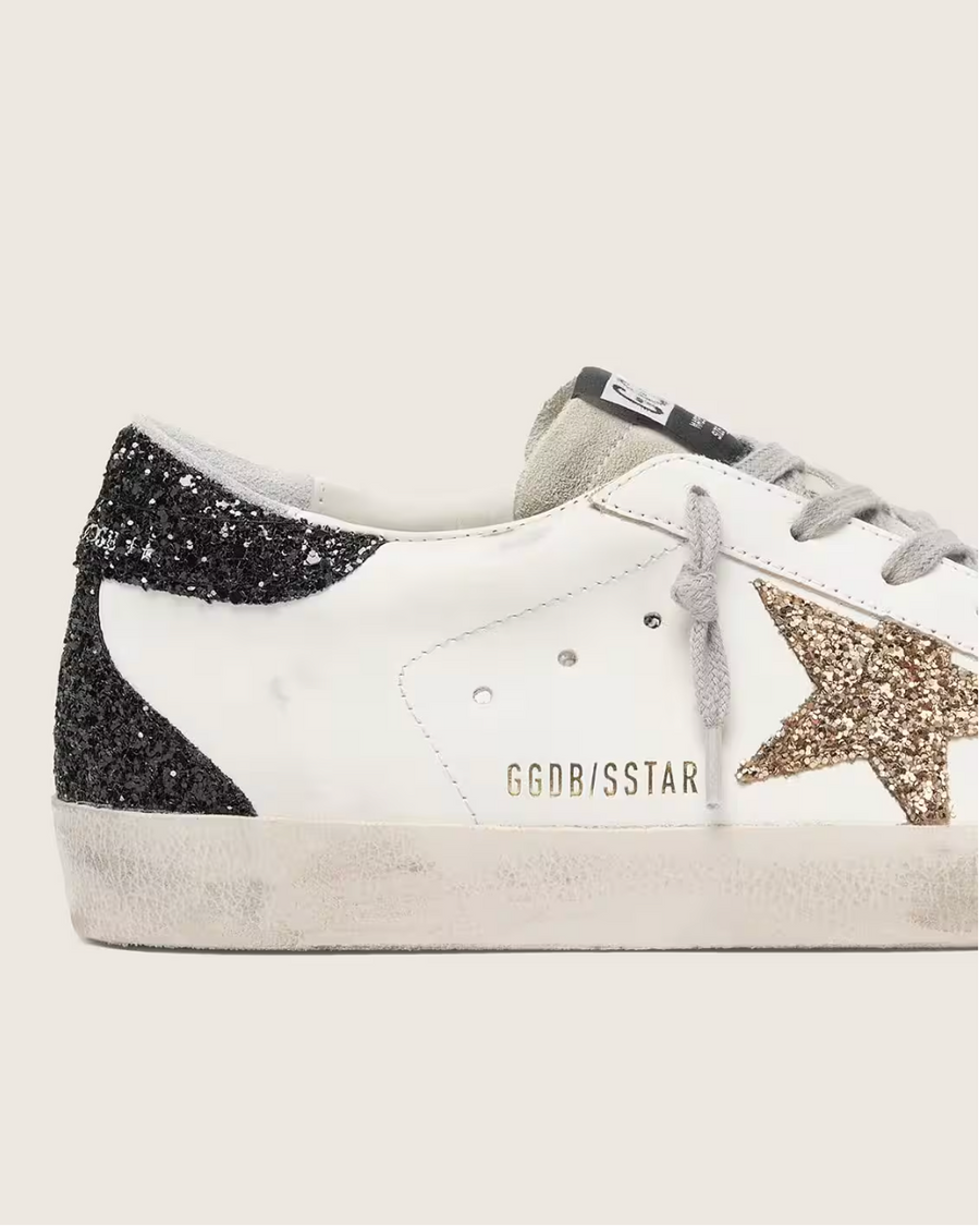 Super-Star Paillettes Dorées & Noires — sneakers iCloth, vue 3