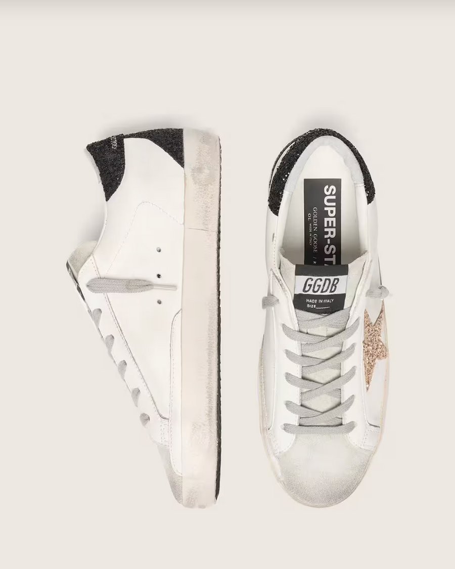 Super-Star Paillettes Dorées & Noires — sneakers iCloth, vue 4