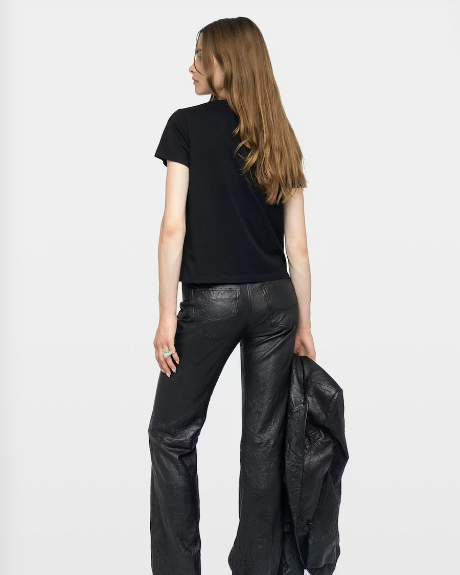 T-shirt Alys Noir — t-shirt iCloth, vue 3