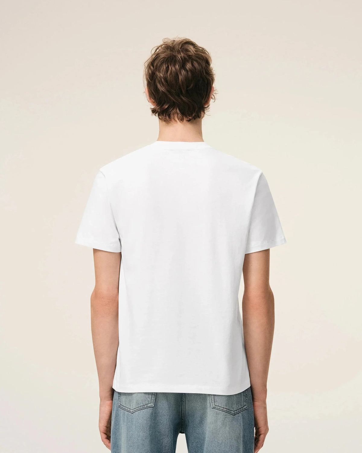 T-shirt AMI Blanc — t-shirt iCloth, vue 3